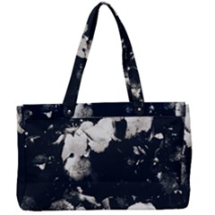 High Contrast Black And White Snowballs Ii Canvas Work Bag by okhismakingart