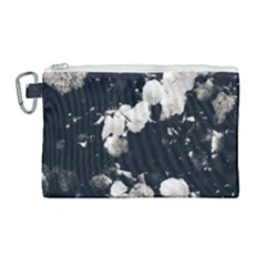 High Contrast Black And White Snowballs Ii Canvas Cosmetic Bag (large) by okhismakingart