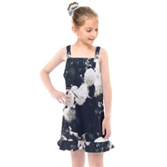 High Contrast Black And White Snowballs Ii Kids  Overall Dress by okhismakingart