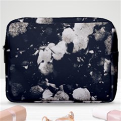 High Contrast Black And White Snowballs Ii Make Up Pouch (large) by okhismakingart