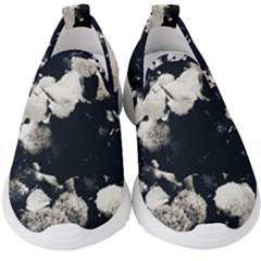 High Contrast Black And White Snowballs Ii Kids  Slip On Sneakers by okhismakingart