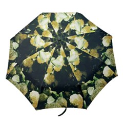 Yellow Snowballs Ii Folding Umbrellas by okhismakingart