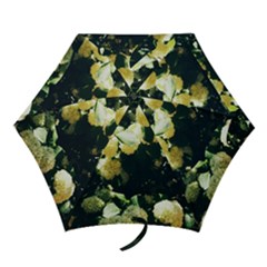 Yellow Snowballs Ii Mini Folding Umbrellas by okhismakingart