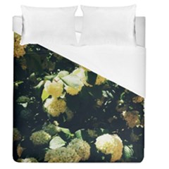 Yellow Snowballs Ii Duvet Cover (queen Size) by okhismakingart