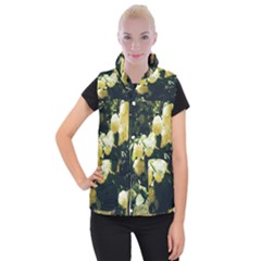 Yellow Snowballs Ii Women s Button Up Vest