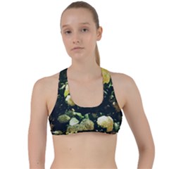 Yellow Snowballs Ii Criss Cross Racerback Sports Bra by okhismakingart