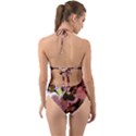 Pink Snowballs Halter Cut-Out One Piece Swimsuit View2