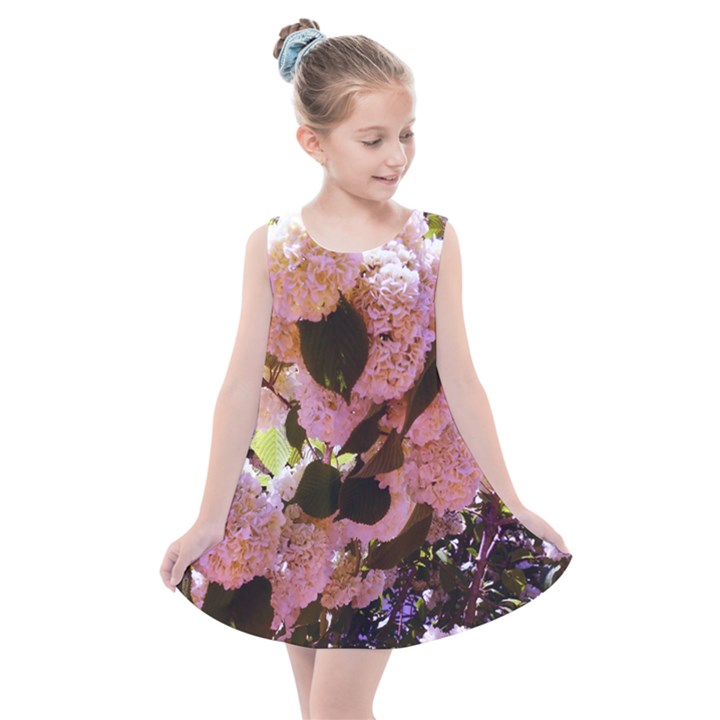 Pink Snowballs Kids  Summer Dress