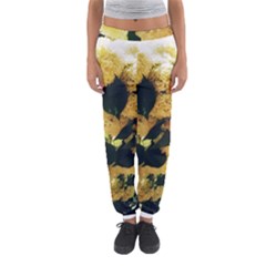 Yellow Snowballs Women s Jogger Sweatpants by okhismakingart