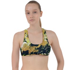 Yellow Snowballs Criss Cross Racerback Sports Bra by okhismakingart