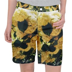 Yellow Snowballs Pocket Shorts by okhismakingart