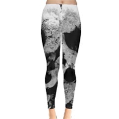 Black And White Snowballs Leggings  by okhismakingart