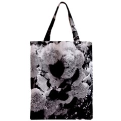 Black And White Snowballs Zipper Classic Tote Bag by okhismakingart