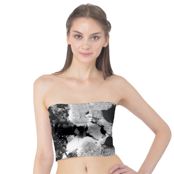 Black and White Snowballs Tube Top