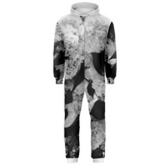 Black And White Snowballs Hooded Jumpsuit (men) 