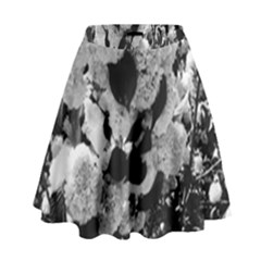 Black And White Snowballs High Waist Skirt by okhismakingart