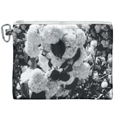 Black And White Snowballs Canvas Cosmetic Bag (xxl) by okhismakingart