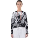 Black and White Snowballs Women s Slouchy Sweat View1