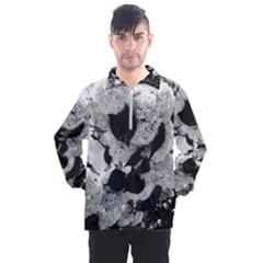 Black And White Snowballs Men s Half Zip Pullover