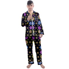 Wishing Up On The Most Beautiful Star Men s Satin Pajamas Long Pants Set