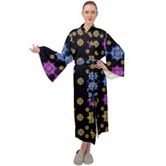 Wishing Up On The Most Beautiful Star Maxi Tie Front Velour Kimono by pepitasart