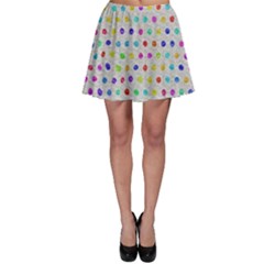 Social Disease - Polka Dot Design Skater Skirt by WensdaiAmbrose