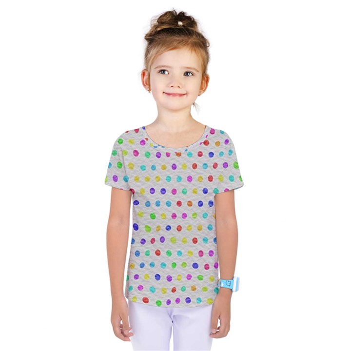 Social Disease - Polka Dot Design Kids  One Piece Tee