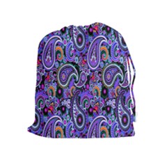 Paisley 2 Drawstring Pouch (xl) by impacteesstreetwearfive