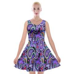 Paisley 2 Velvet Skater Dress