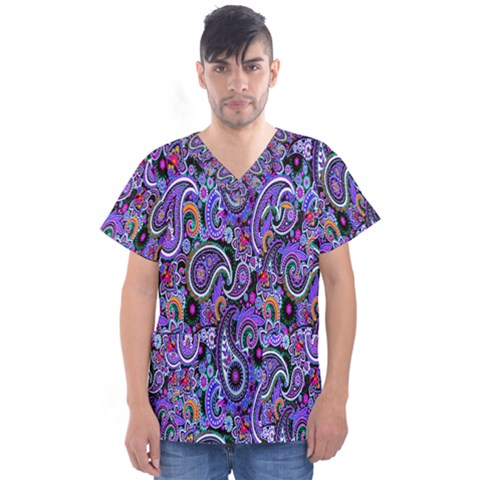 Paisley 2 Men s V-neck Scrub Top by impacteesstreetwearfive