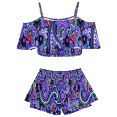 Paisley 2 Kids  Off Shoulder Skirt Bikini