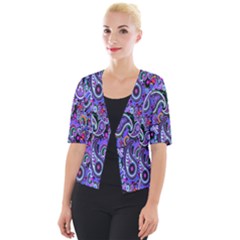 Paisley 2 Cropped Button Cardigan