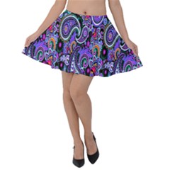 Paisley 2 Velvet Skater Skirt by impacteesstreetwearfive