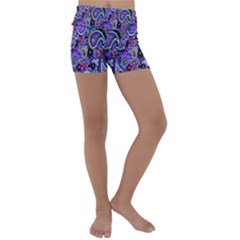 Paisley 2 Kids  Lightweight Velour Yoga Shorts by impacteesstreetwearfive