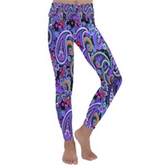 Paisley 2 Kids  Lightweight Velour Classic Yoga Leggings by impacteesstreetwearfive