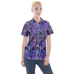 Paisley 2 Women s Short Sleeve Pocket Shirt