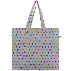 Social Disease - Polka Dot Design Canvas Travel Bag by WensdaiAmbrose