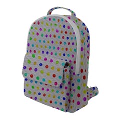 Social Disease - Polka Dot Design Flap Pocket Backpack (large) by WensdaiAmbrose