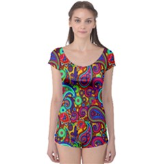 Paisley 3 Boyleg Leotard  by impacteesstreetwearfive