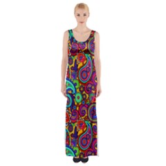 Paisley 3 Maxi Thigh Split Dress by impacteesstreetwearfive