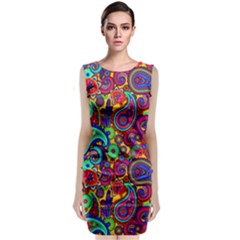 Paisley 3 Classic Sleeveless Midi Dress