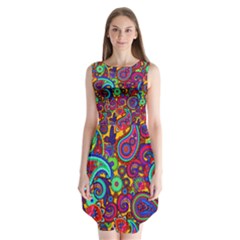 Paisley 3 Sleeveless Chiffon Dress  