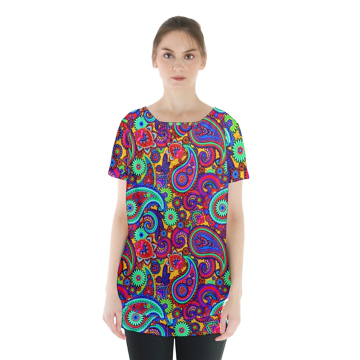 Paisley 3 Skirt Hem Sports Top