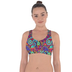 Paisley 3 Cross String Back Sports Bra