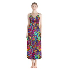 Paisley 3 Button Up Chiffon Maxi Dress by impacteesstreetwearfive