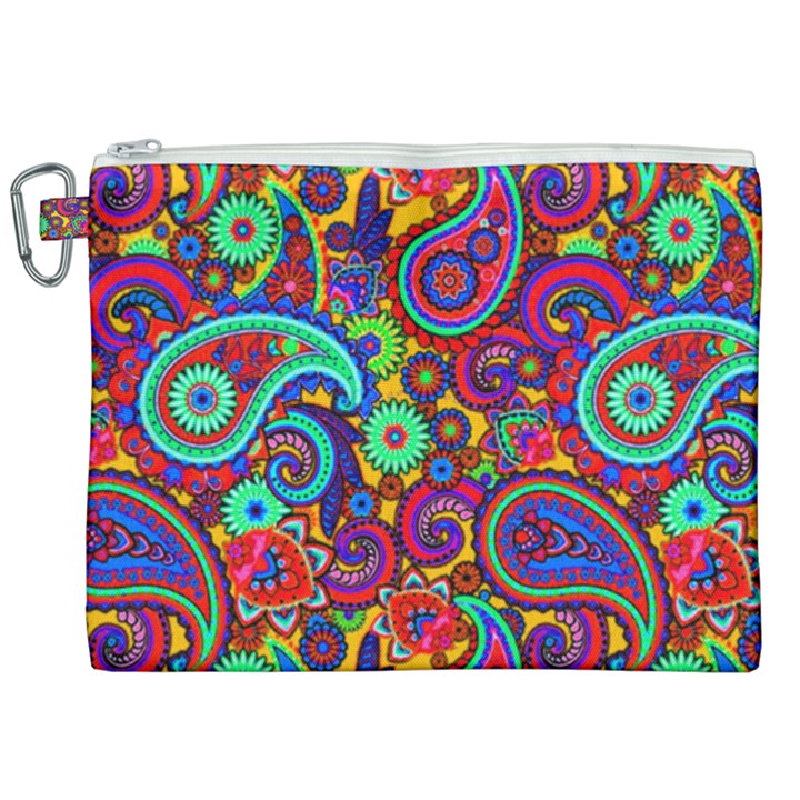 Paisley 3 Canvas Cosmetic Bag (XXL)