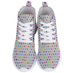 Social Disease - Polka Dot Design Women s Lightweight High Top Sneakers by WensdaiAmbrose