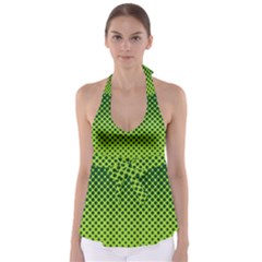 Nothing But Bogus - Lime Green Babydoll Tankini Top by WensdaiAmbrose