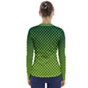 Nothing But Bogus - Lime Green V-Neck Long Sleeve Top View2