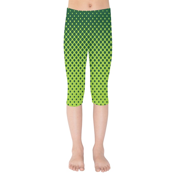 Nothing But Bogus - Lime Green Kids  Capri Leggings 